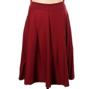 NWOT red midi skirt